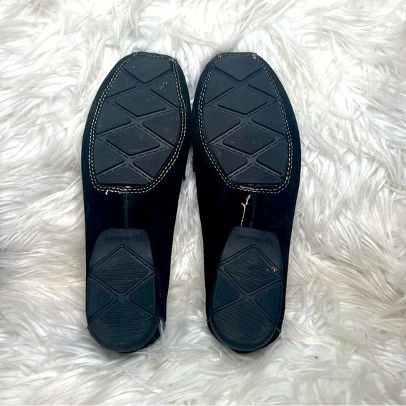 Beartraps Otella Embroidered Suede Loafer/Moccasin Size 7 Black Beautiful Flats - Picture 7 of 9